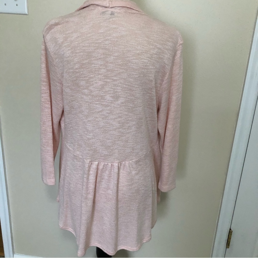 Chenault Lightweight Draped Front Open Cardigan - Picture 3 of 6